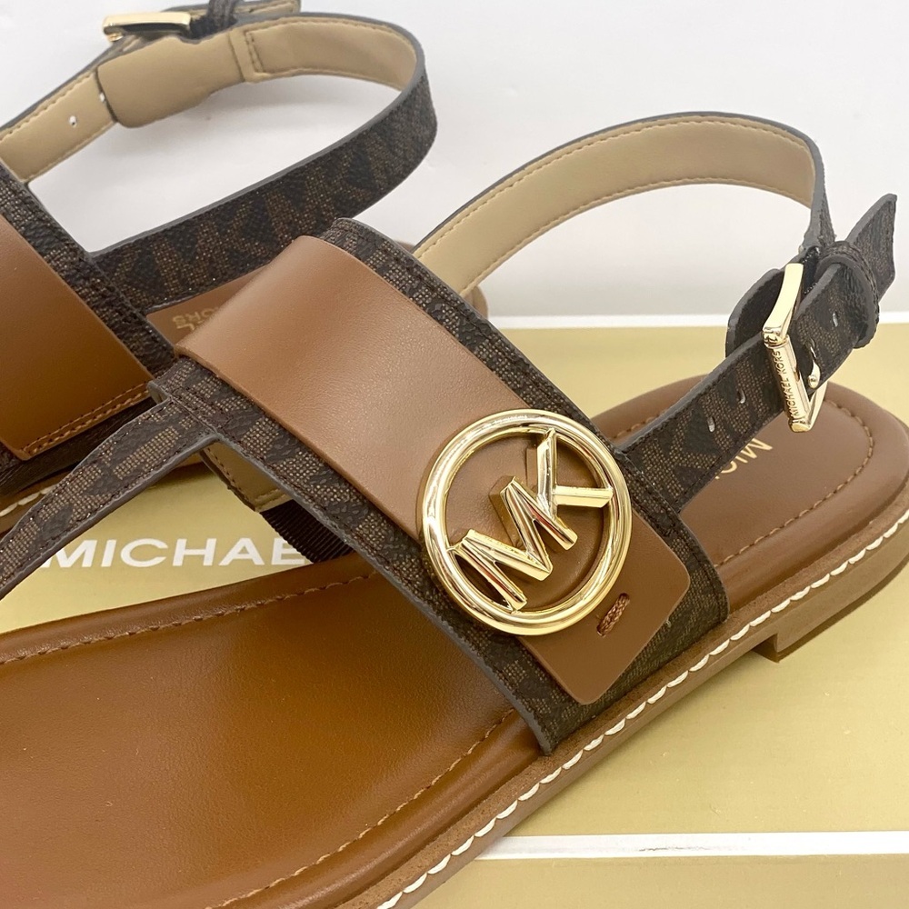 Michael Kors Carmen Thong Sandals Brown women’s size 9.5 - Picture 9 of 9